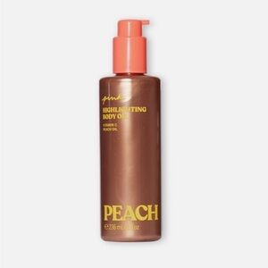 PINK Victoria's Secret Peach Highlighting Body Oil